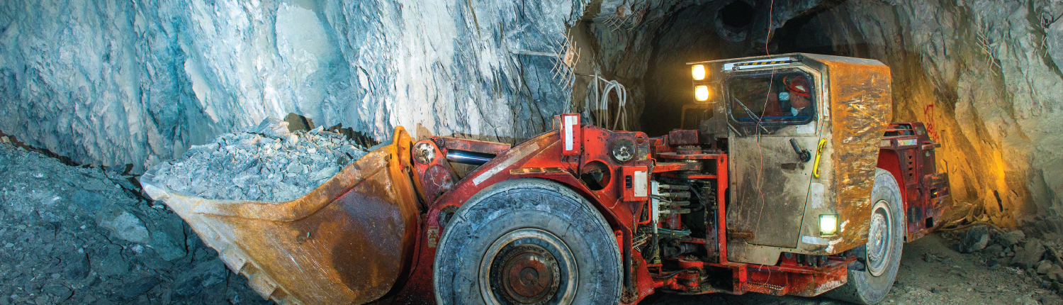 mining with excavator